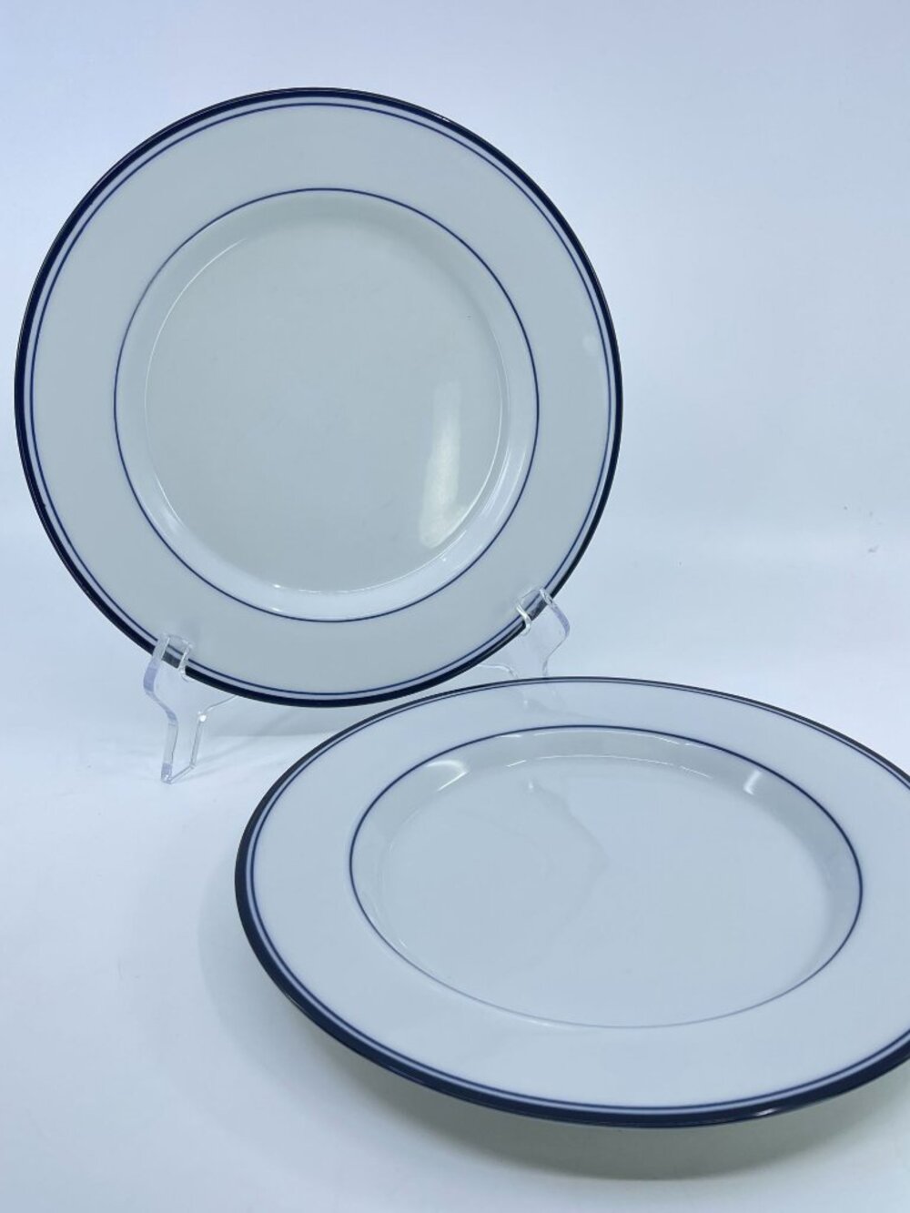 vintage dansk concerto allegro salad plates set of 2 blue concentric rings desig